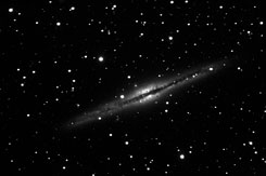 NGC 891 galaxy in Andromeda